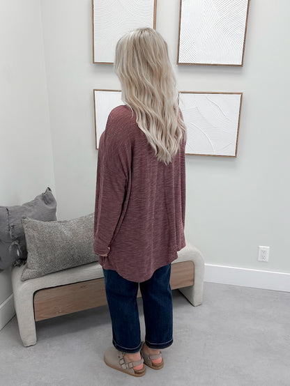 Ethel Long Sleeve in Mauve