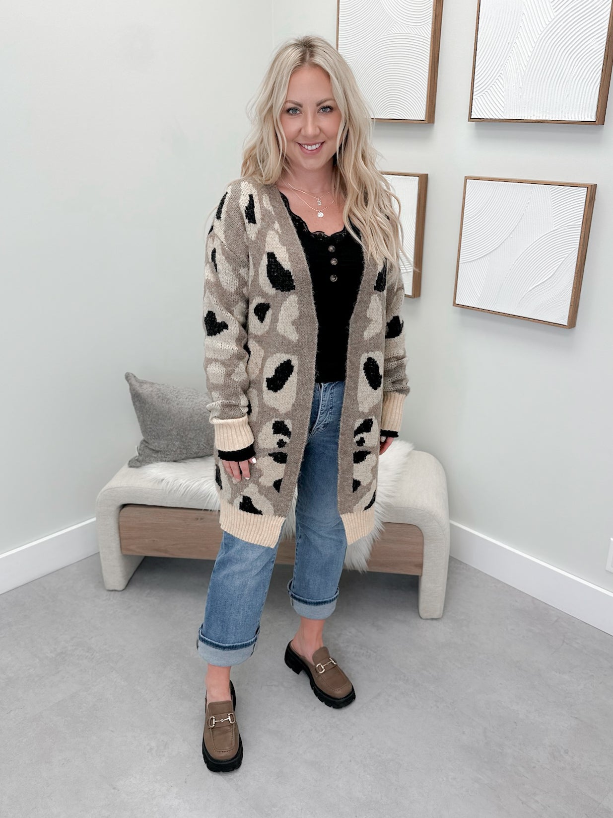 Ida Cardigan in Khaki