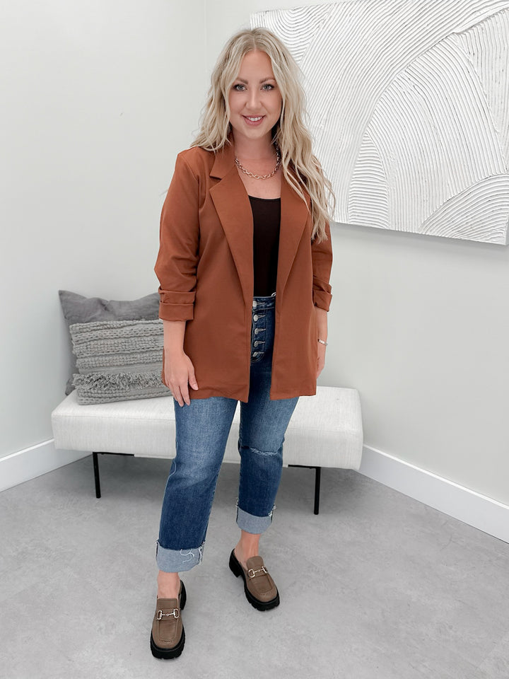 Bronwen Blazer in Caramel