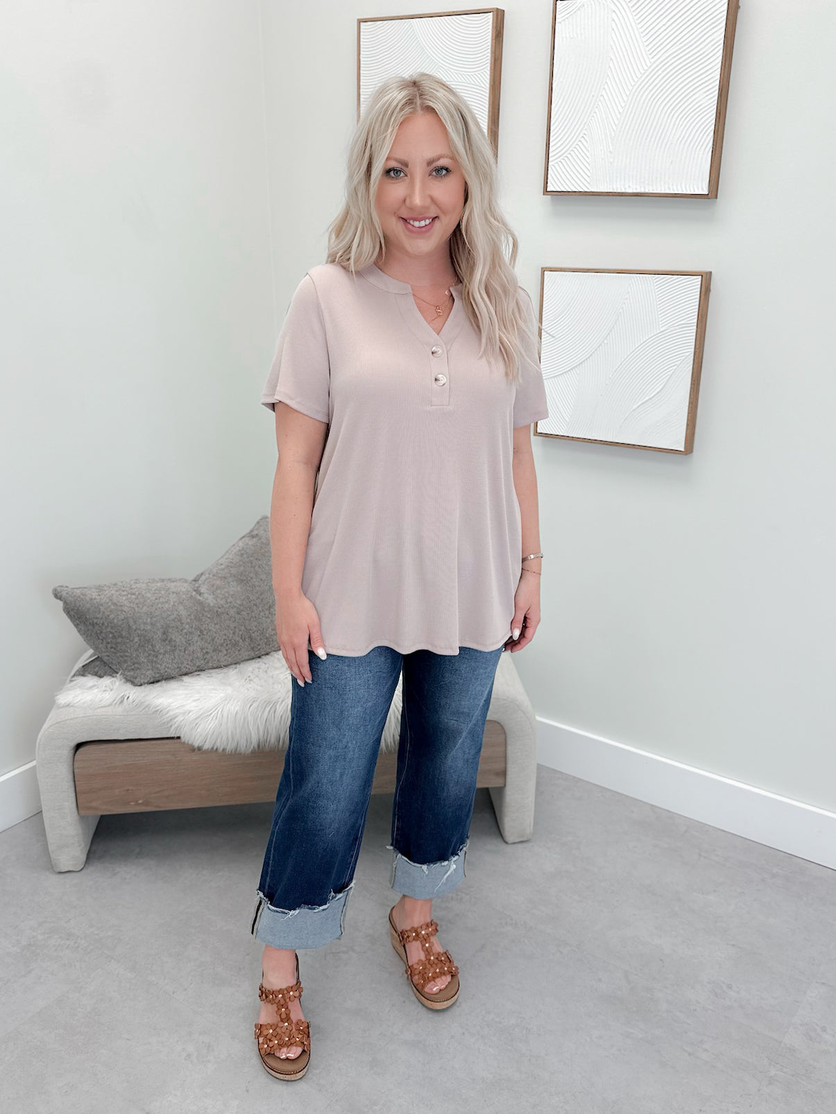 Dana Tee in Pearl