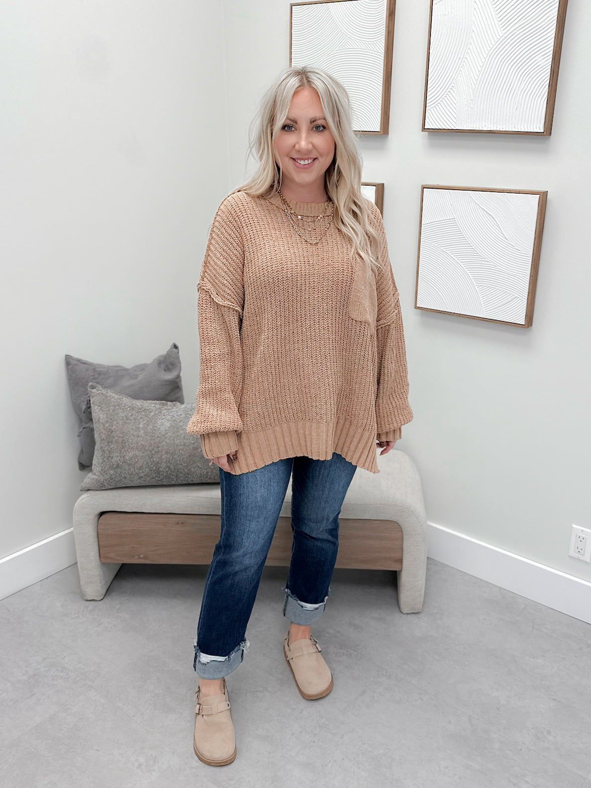 Mitchell Sweater in Mocha