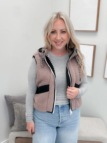 Sky High Vest in Smoky Plum by Free People