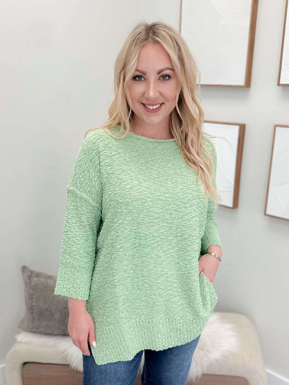 Bayside Sweater in Jade