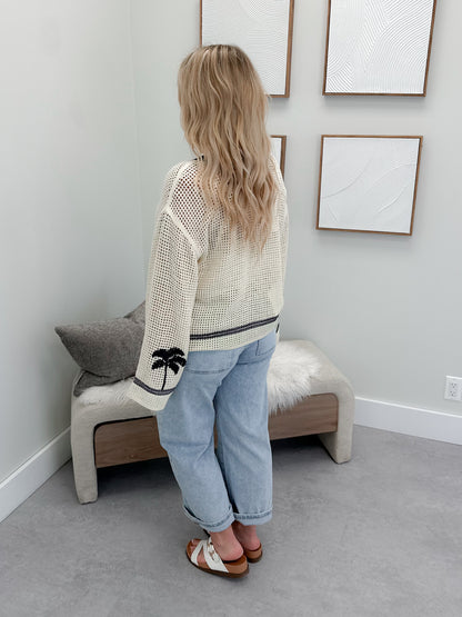 Tahiti Cardi in Ivory