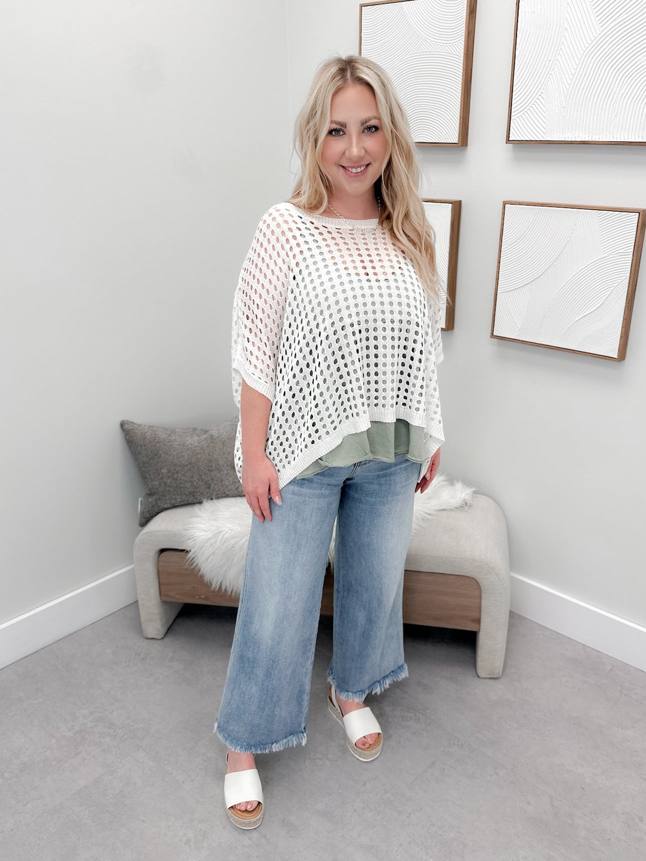 Whisper Sweater in Off White