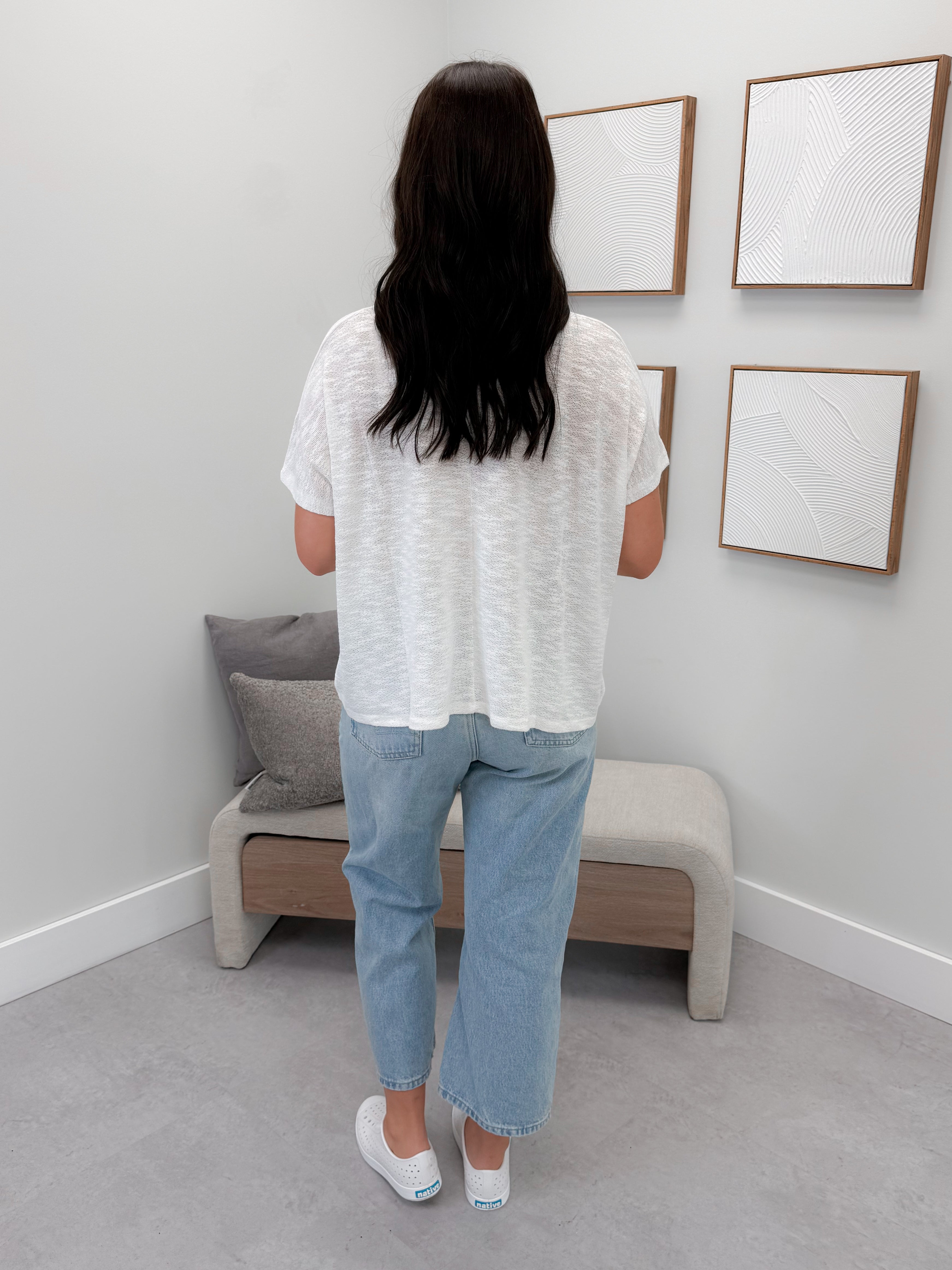 Knit Tee in Cloud