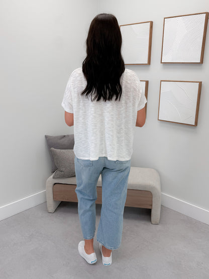 Knit Tee in Cloud