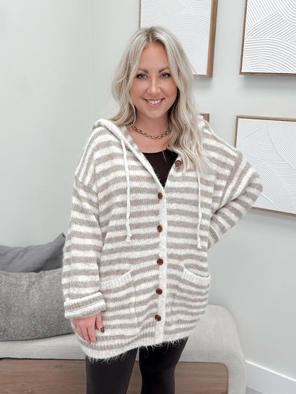 Gavon Cardigan in Almond by Pol