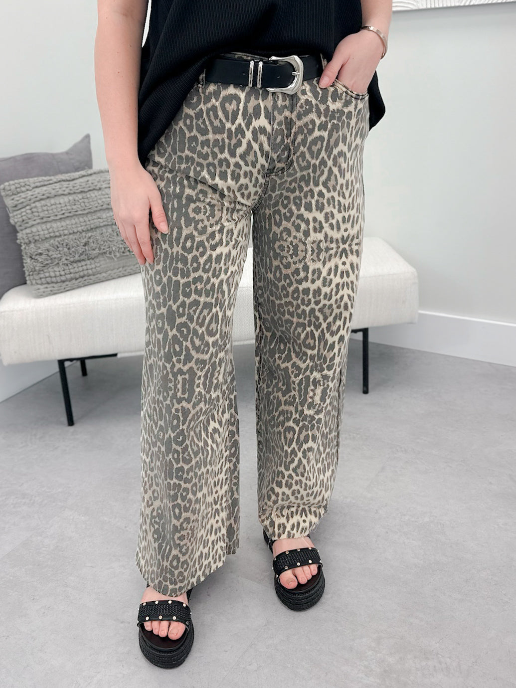 Liza Leopard Jeans