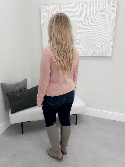 Dunn Cardigan in Blush - Small