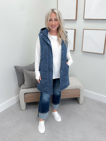 609 Vest in Navy by Twenty Nine The Label