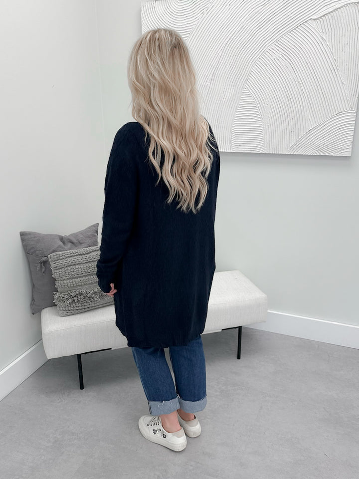 Flynn Cozy Cardi in Navy