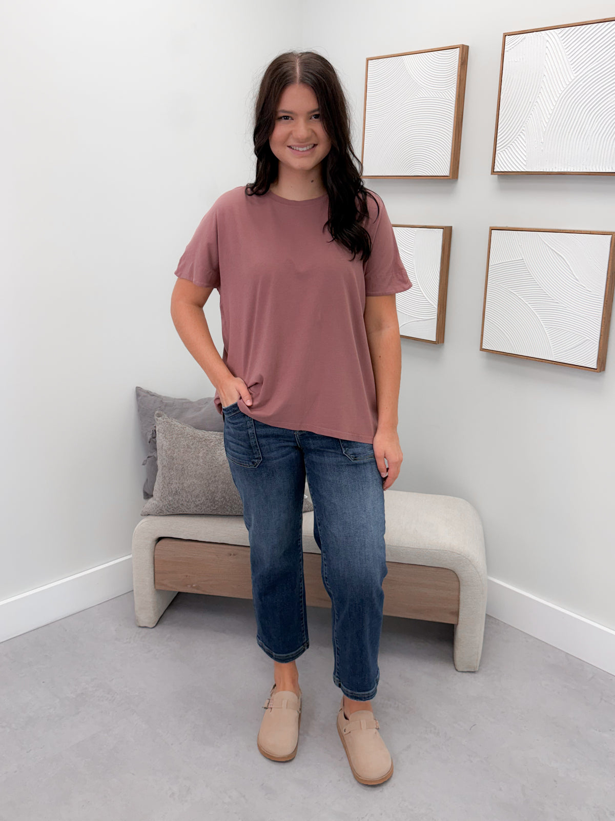 Jessie Tee in Rose Taupe