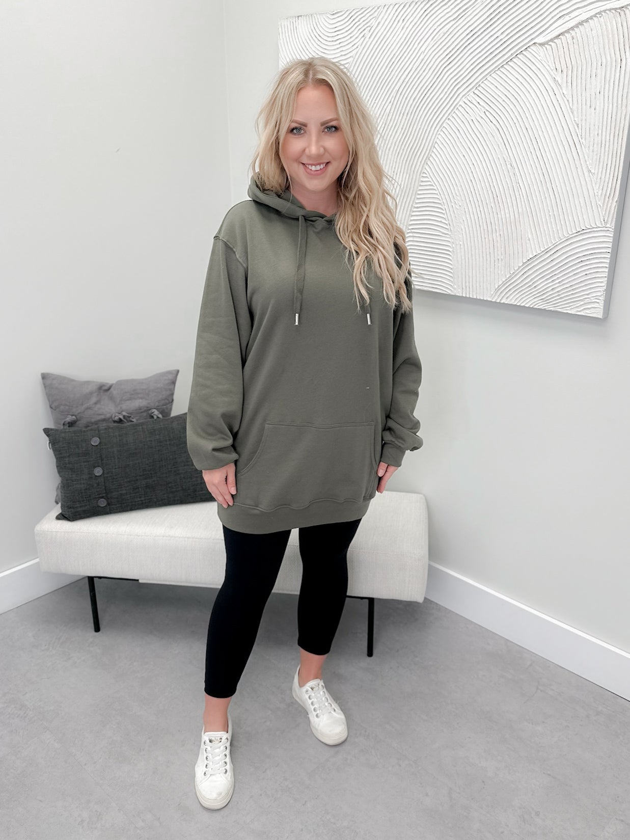 126 Hoodie in Moss by Twenty Nine The Label