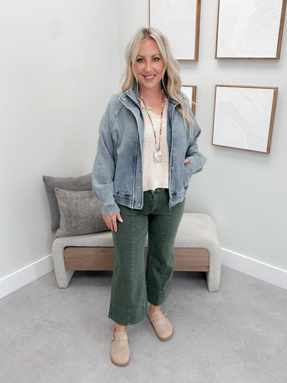 Marty Knit Indigo Jacket by Judy Blue