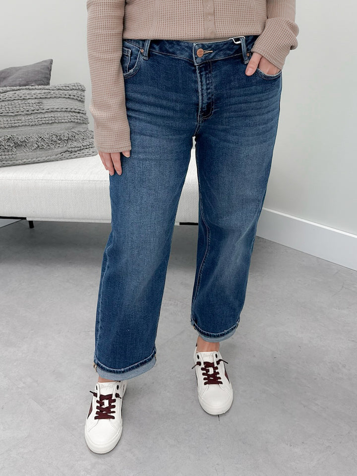 Cecil Boyfriend Rolled Jeans by Risen