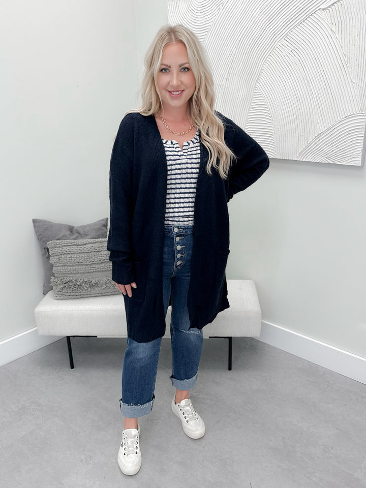 Flynn Cozy Cardi in Navy