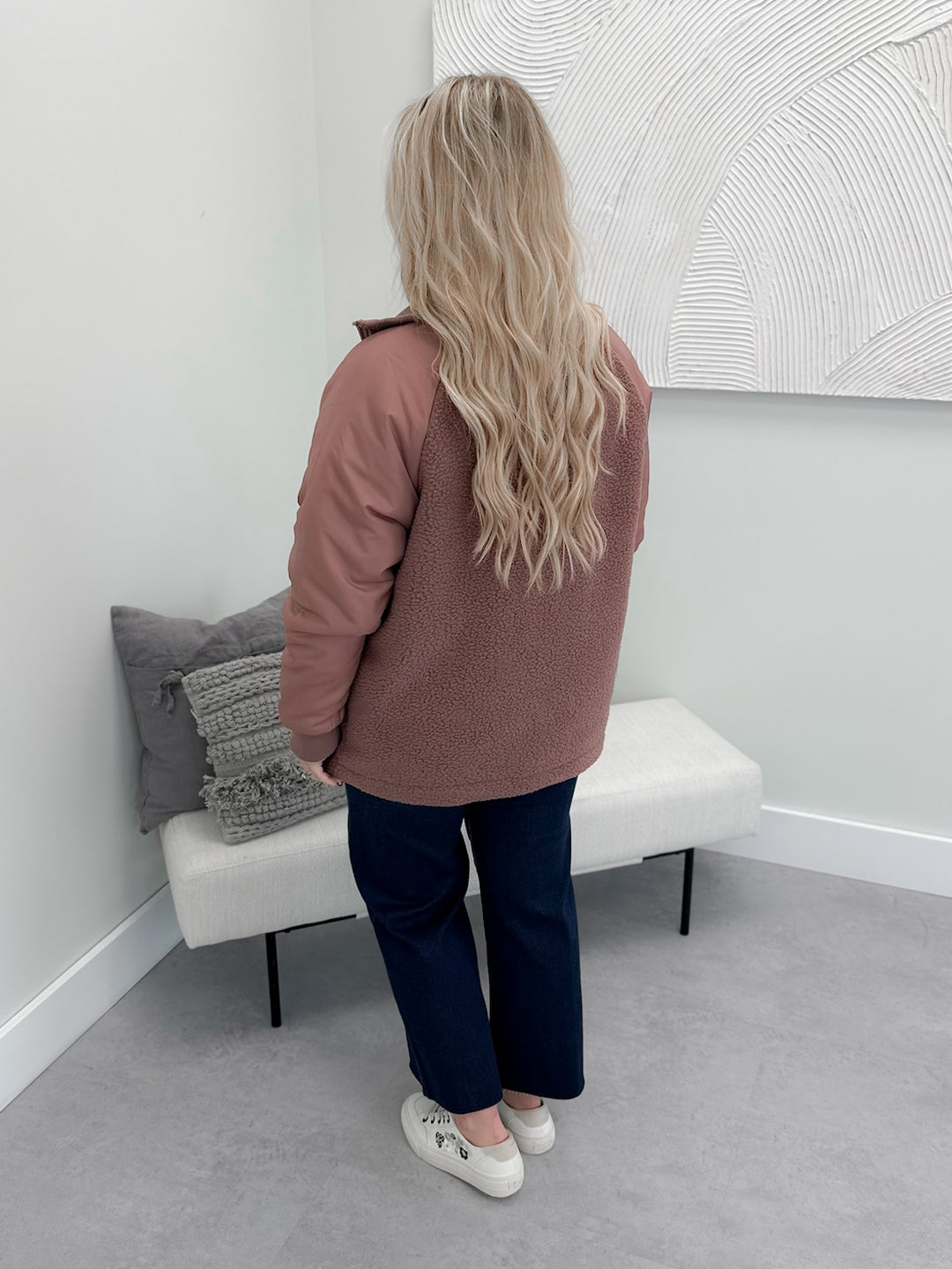 Everest Fleece Jacket in Rose Taupe