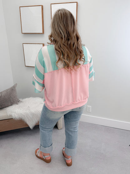 Clover Mixed Media Tee