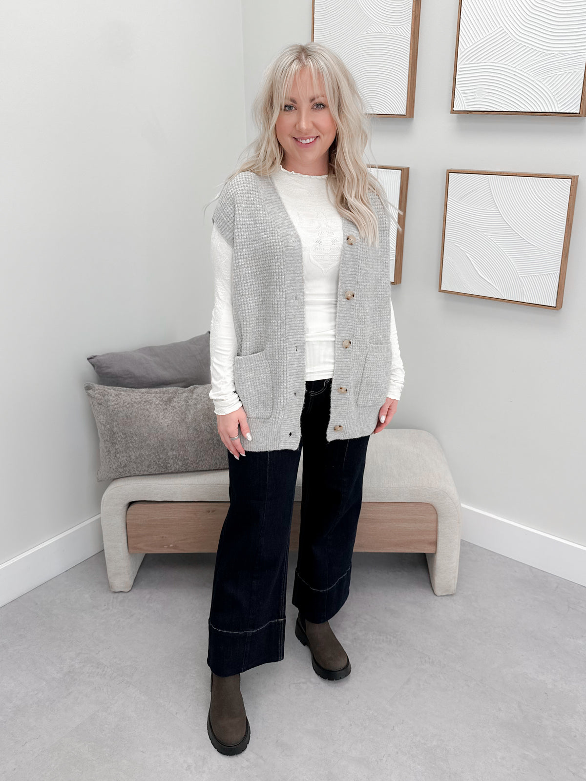Jerrie Sweater in Grey