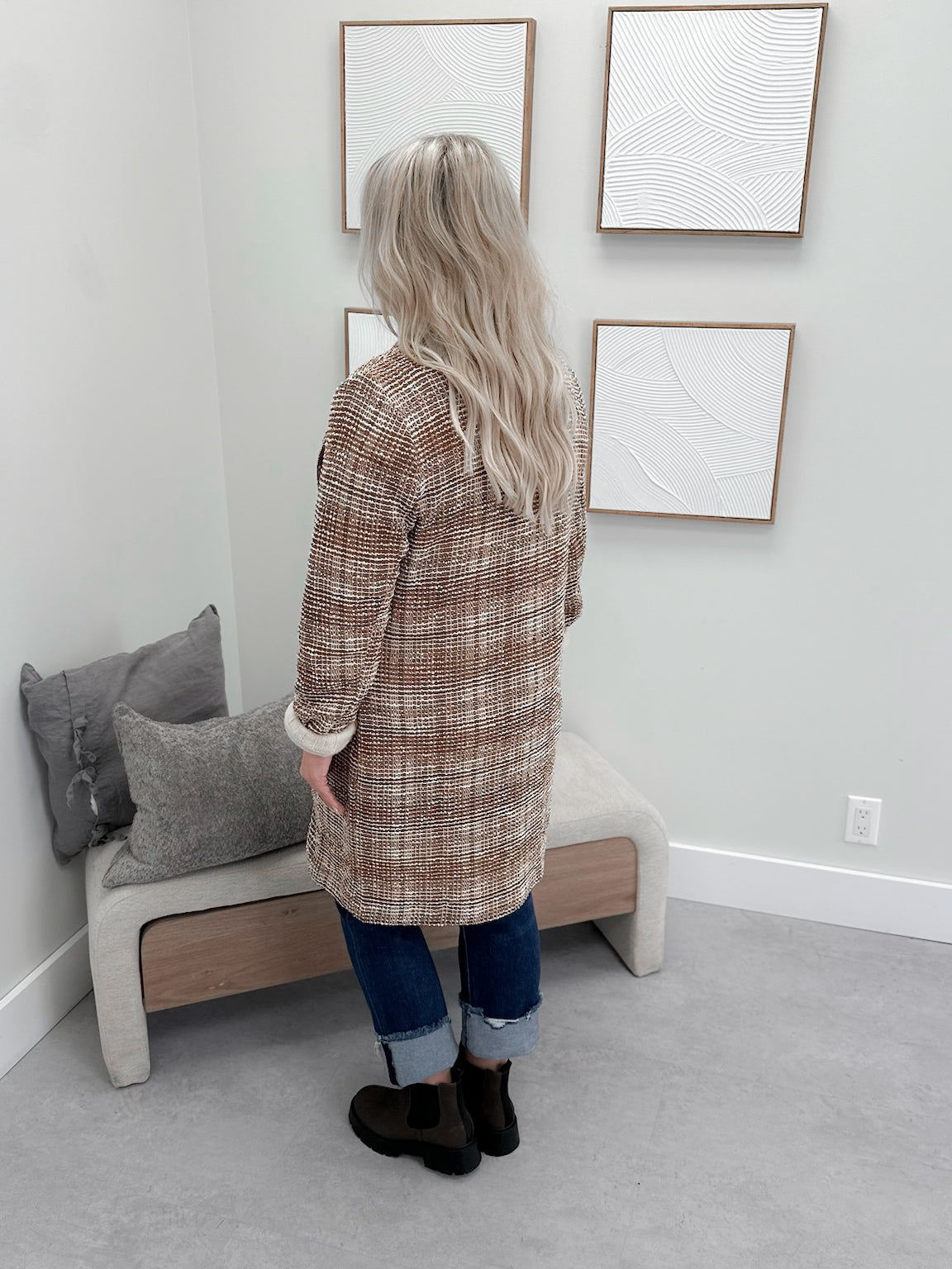 Shayla Blazer Jacket in Mocha