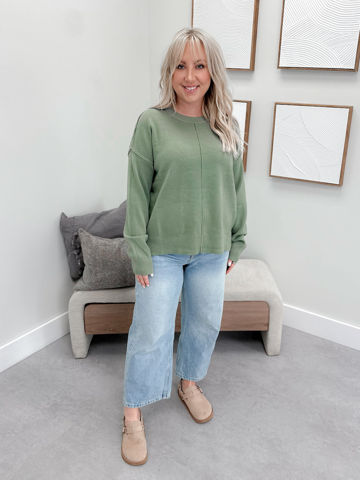 Mateo Sweater in Sage