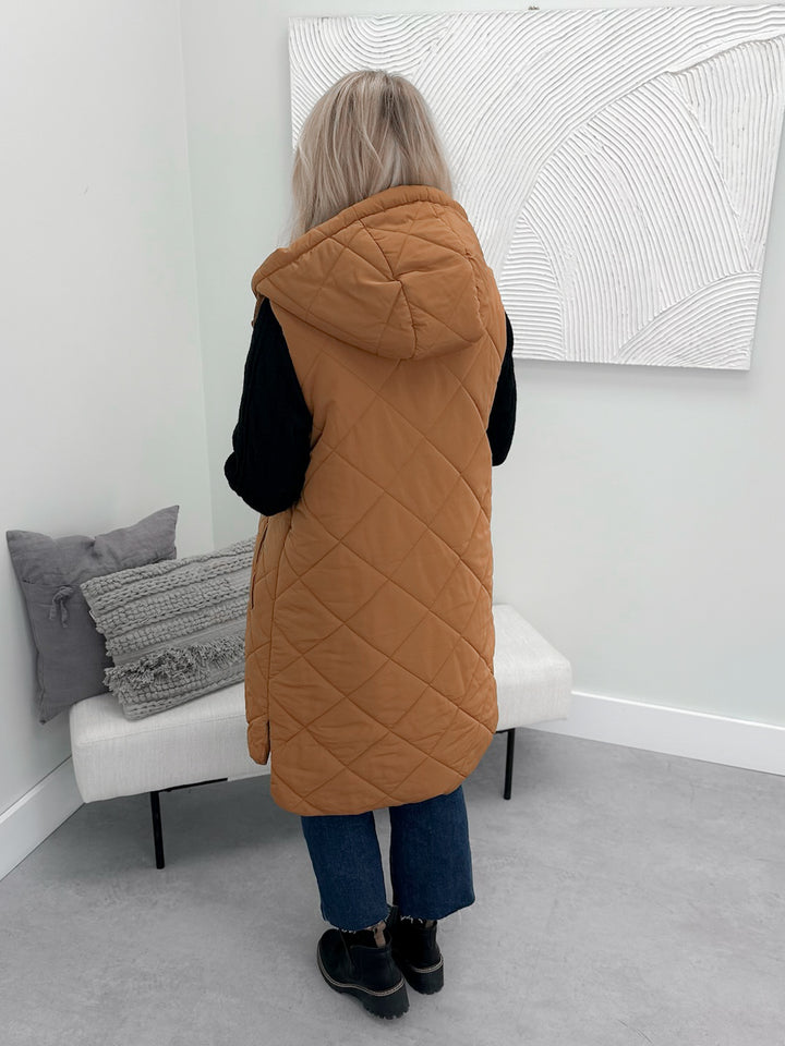 Rhodes Vest in Spice