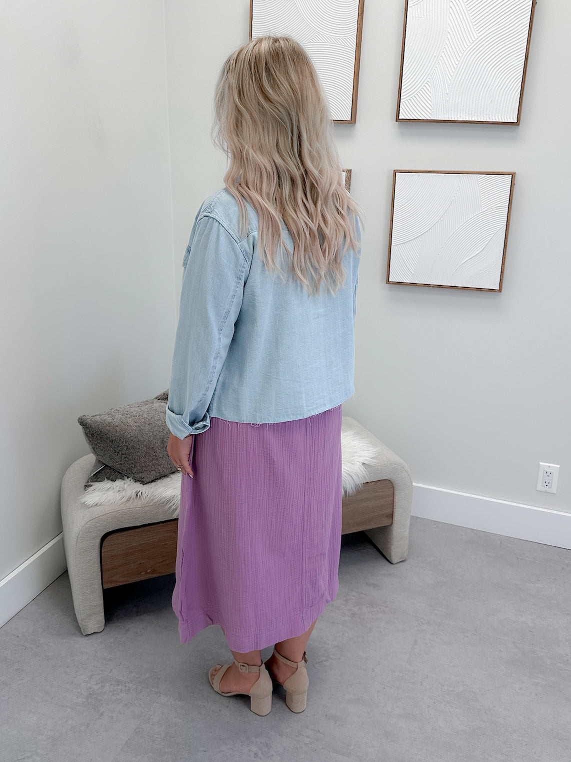 Paddy Jean Jacket in Light Wash
