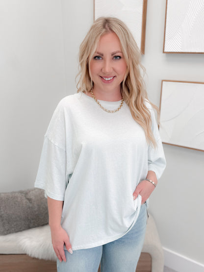 Tackle Tee in Arctic Snow by Free People