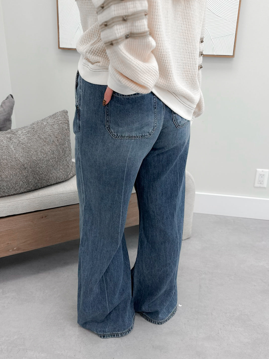 Maggie Palazzo High Rise Jeans by Judy Blue