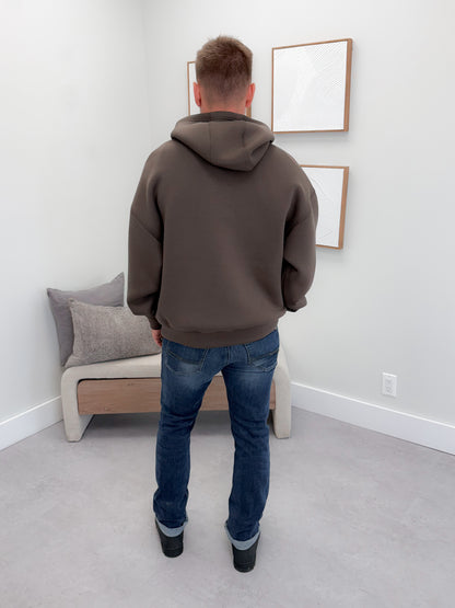 Mens Dunn Hoodie in Coffee