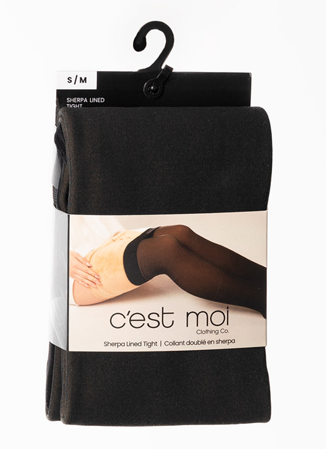 Sherpa Lined Tights by C'est Moi