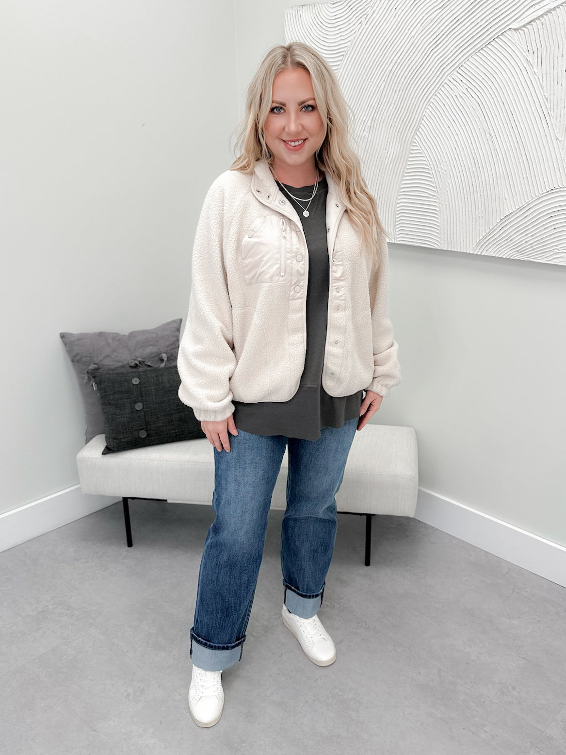 Boston Jacket in Sand