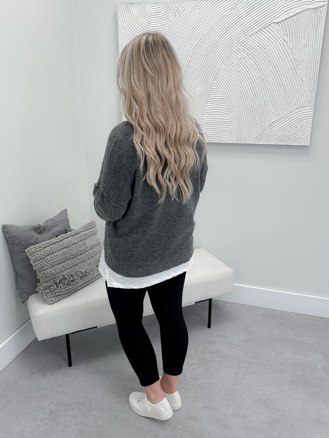 Cricket Sweater in Grey