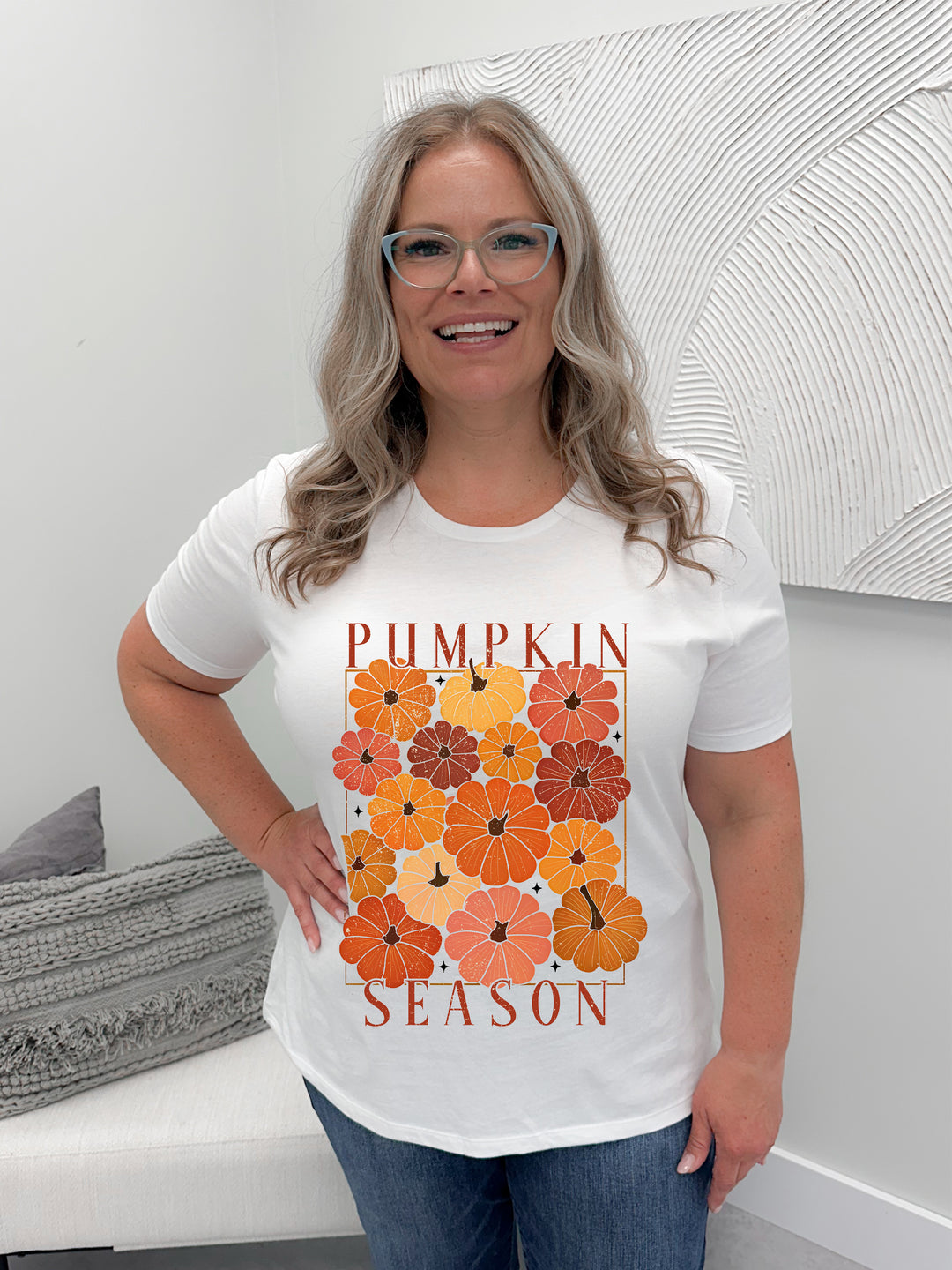 Coloured Pumpkin Season Graphix Tee
