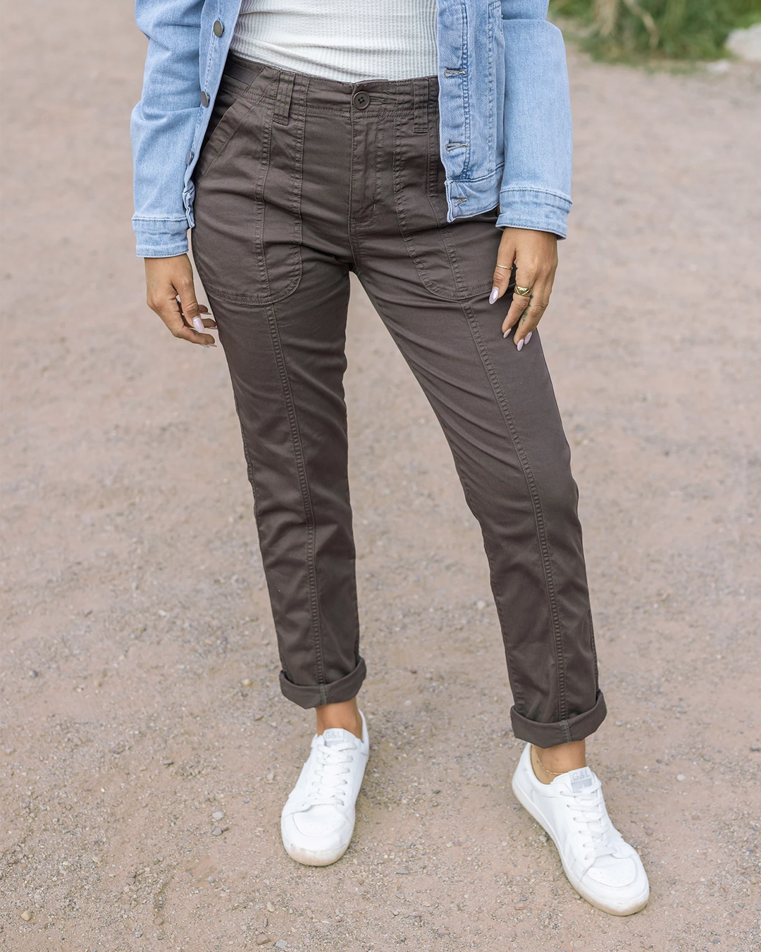 Camper Cargo Pants in Tarmac by Grace&Lace