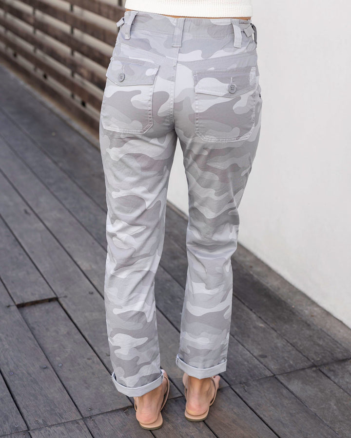 Camper Cargo Pants in Camo by Grace & Lace