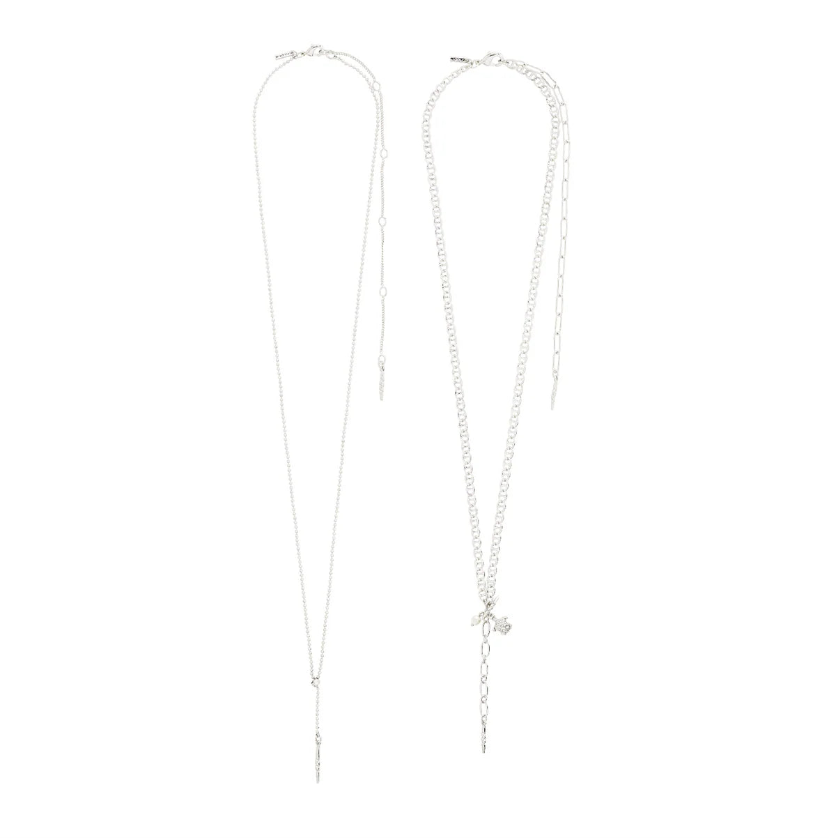 Boho Beach Chain Set in Silver