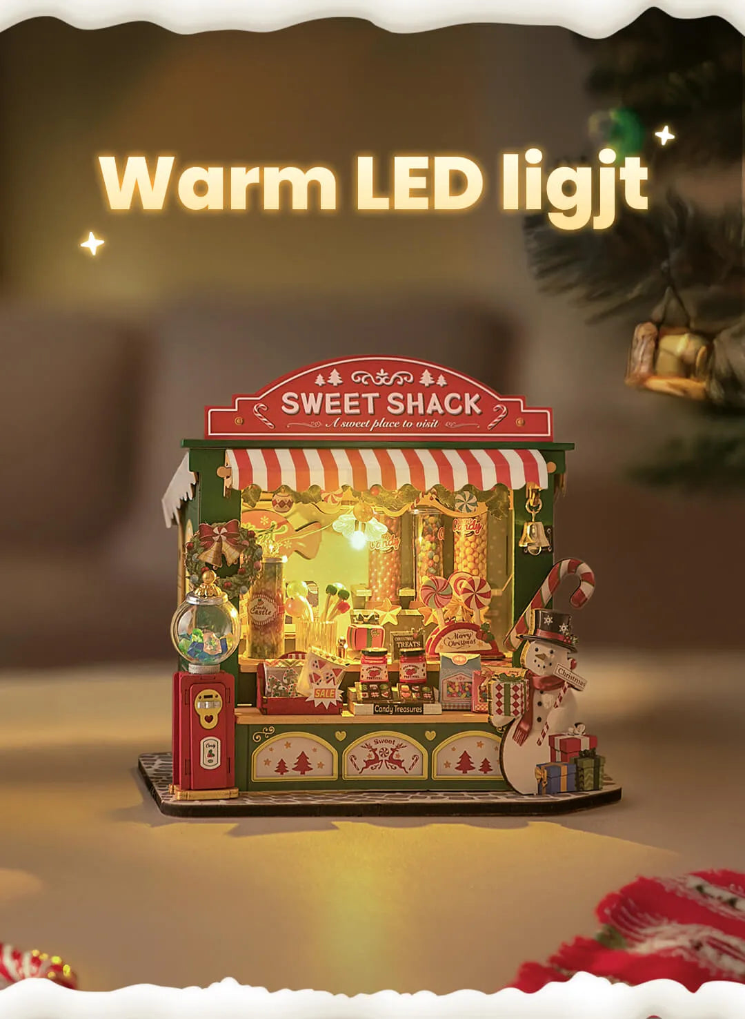 DIY Miniature Christmas Candy Stand