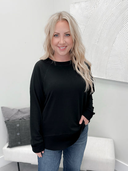 707 Long Sleeve in Black by Twenty Nine The Label