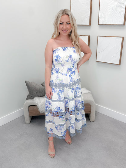 Amara Dress in Blue Iris