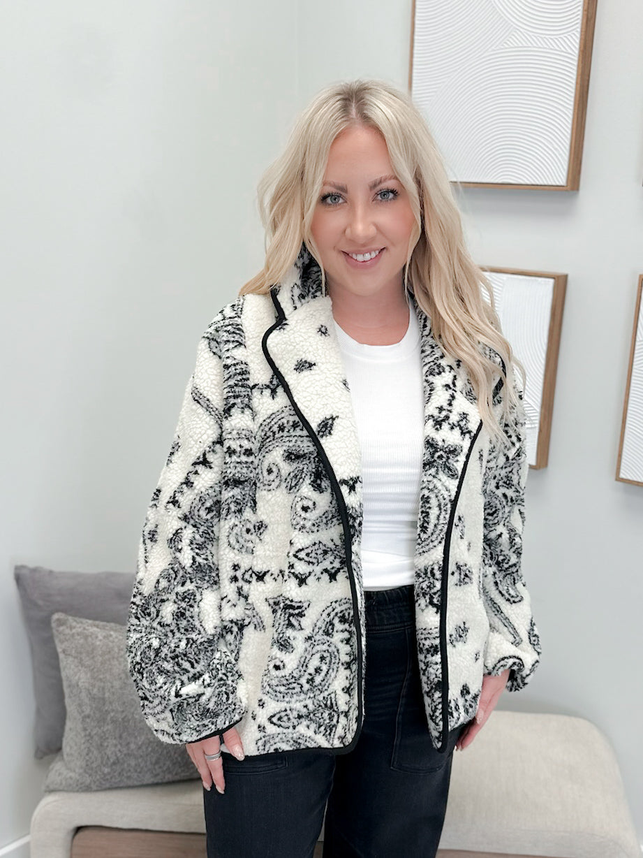 Bedford Fleece Jacket in Cream