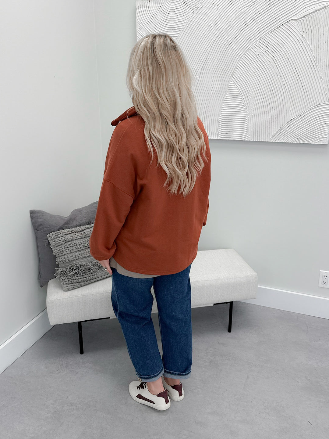 Fenna Pullover in Rust