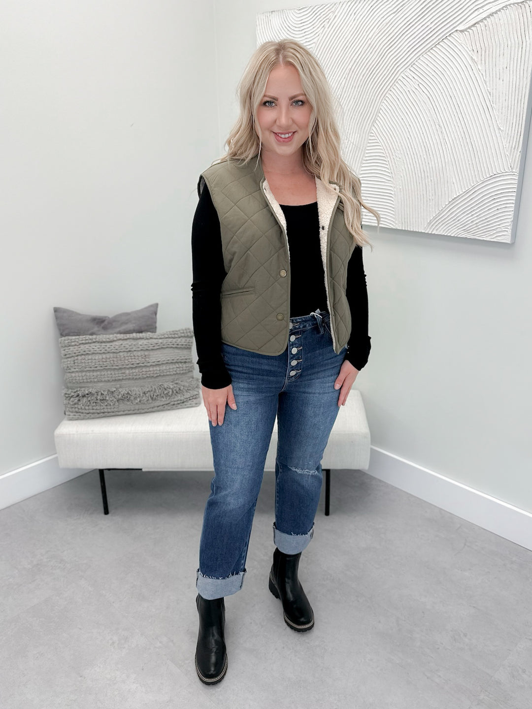 Tommy Vest in Khaki