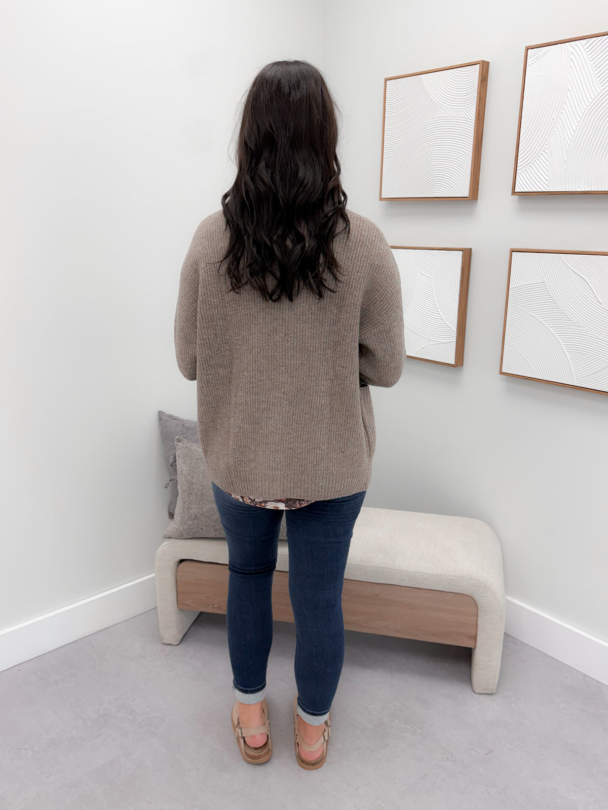 Codi Cardigan in Taupe