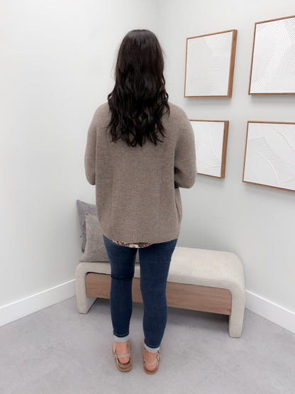 Codi Cardigan in Taupe