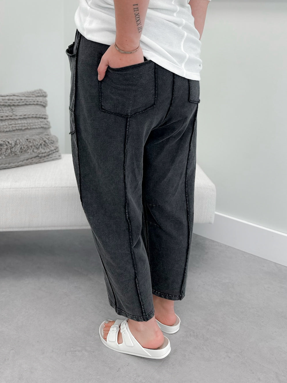 Boardwalk Comfy Pants in Washed Black