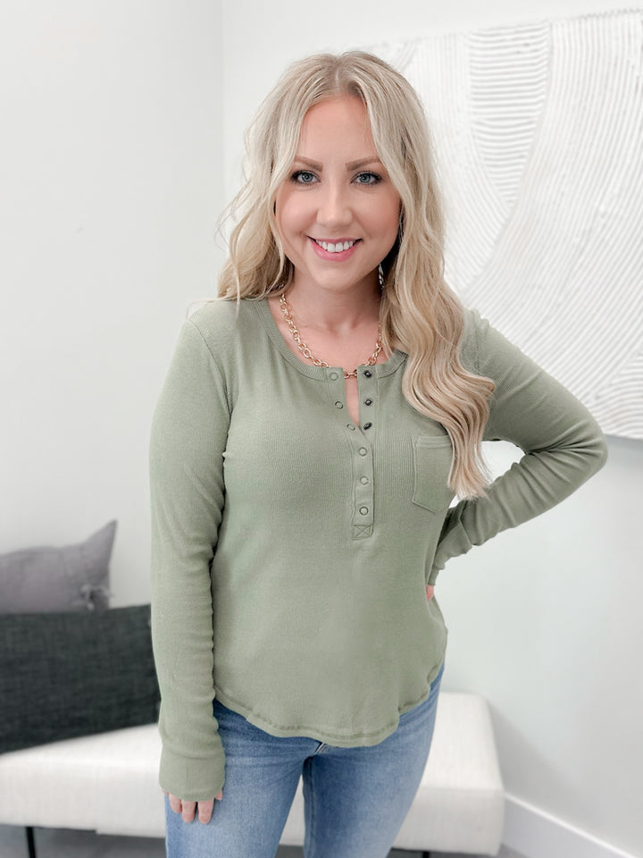 Callie Long Sleeve in Olive