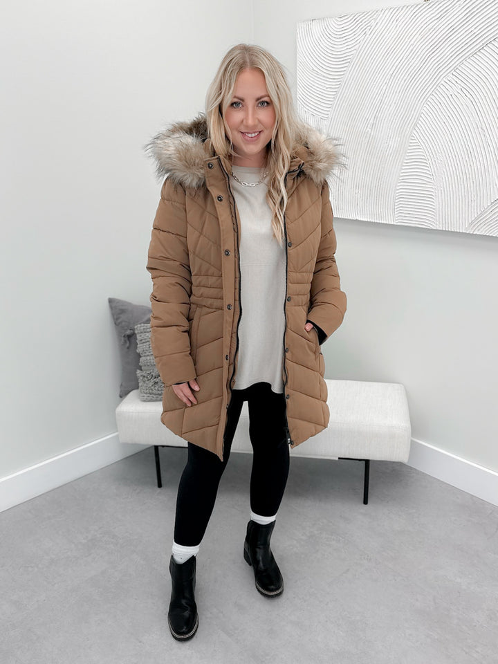Whistler Chevron Parka in Bronze