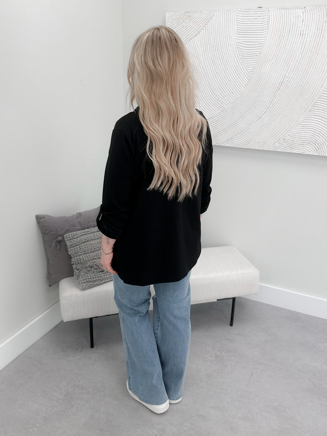 Spring Fling Blazer in Black